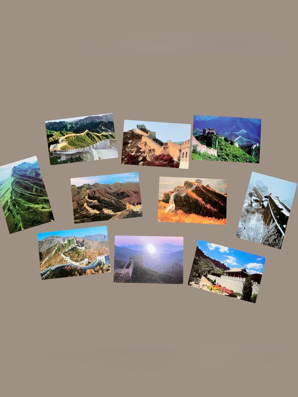 Vintagte Set of "The Great Wall of China" Picture Postcards
